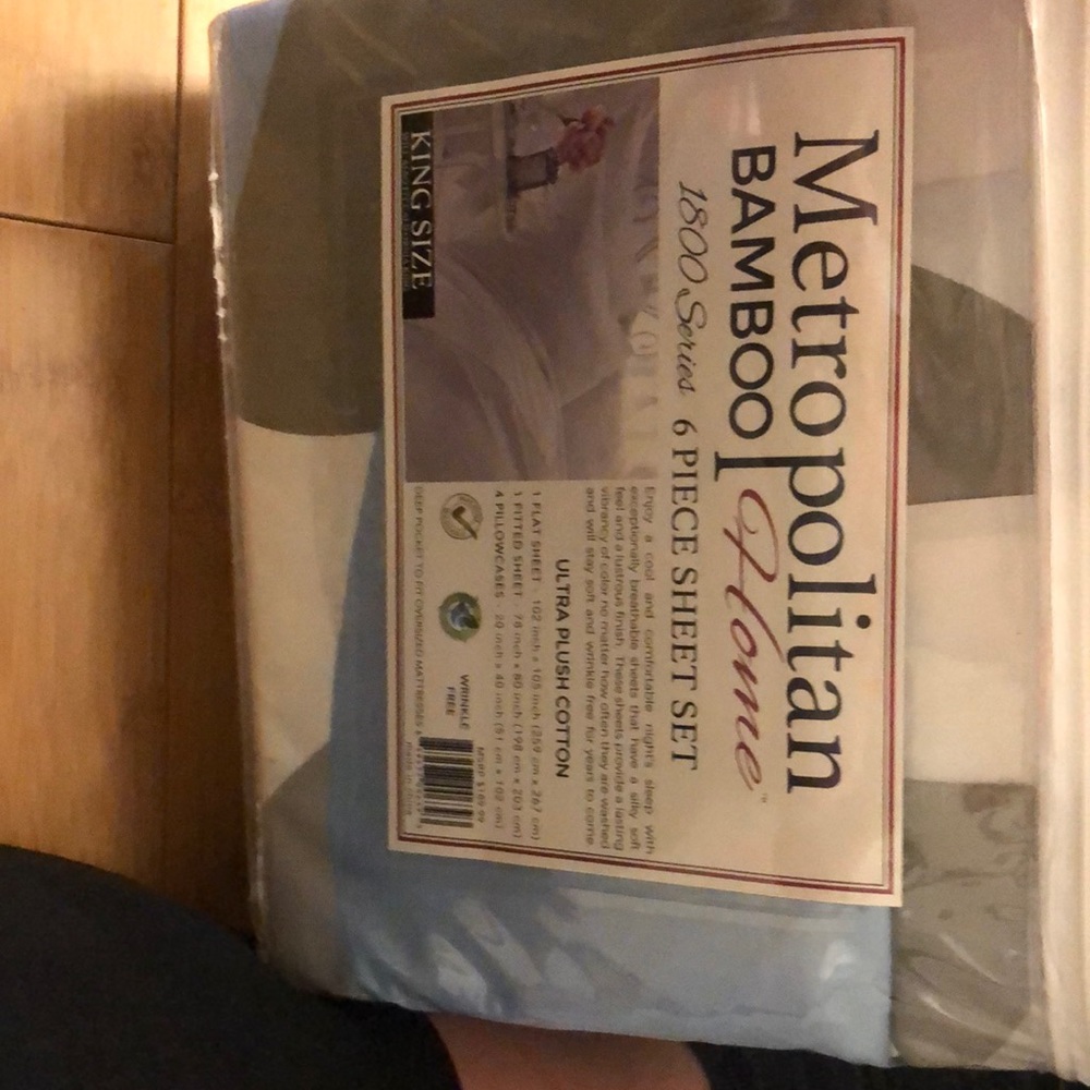 Blue, grey and white. Brand new in package